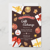 Carte de vacances d'échange de cadeau (Devant)