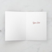 Carte de vacances décorative aux fleurs rouges (Intérieur)