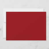 Carte de vacances décorative verte rouge (Dos)