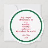 Carte de vacances DEI Classy (Dos)