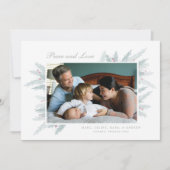 carte de vacances délicate pour les pins d'hiver (Devant)