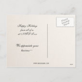 Carte de vacances d'entreprise Arbre de Noël (Dos)