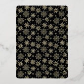 Carte de vacances d'entreprise Gold Tree dorée (Verso)