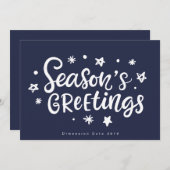 Carte de vacances d'entreprise Joyeuses Fêtes (Devant / Derrière)