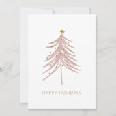 Carte de vacances d'entreprise pour Noël simple (Devant)