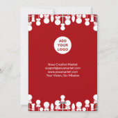 Carte de vacances d'entreprise simple | Nom person (Dos)