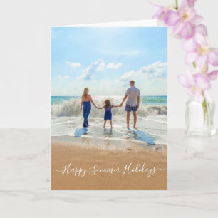 Carte de vacances d'été personnalisée avec photo e