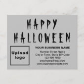 Carte de vacances d'Halloween petite grise (Devant)