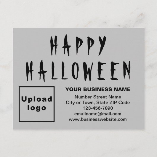 Carte de vacances d'Halloween petite grise (Devant)