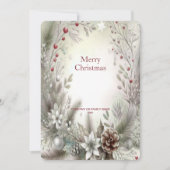 Carte de vacances d'hiver de Noël (Devant)