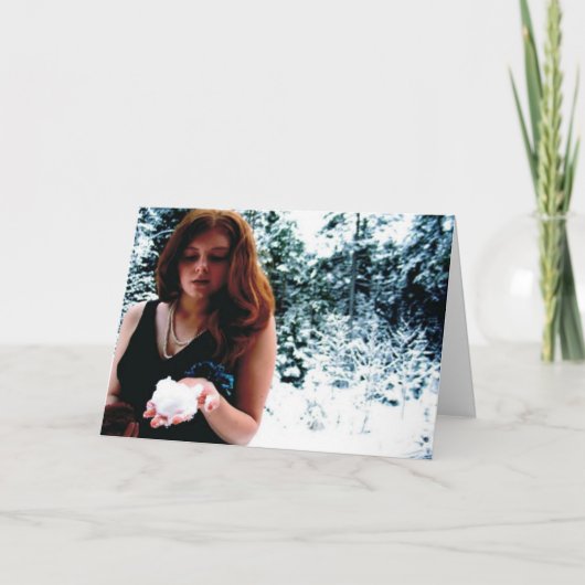 Carte de vacances d'hiver : "Magie par les (Devant)