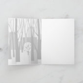 Carte de vacances d'hiver urbaine moderniste (Intérieur)