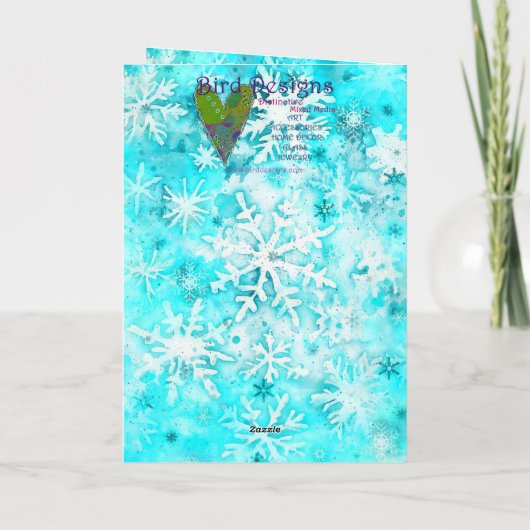 Carte de vacances d'impression de pingouin multimé (Dos)