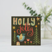 Carte de vacances d'Inspirivity Holly Jolly (Debout devant)