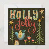 Carte de vacances d'Inspirivity Holly Jolly (Devant)