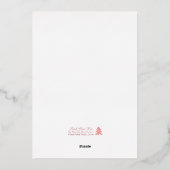 Carte de vacances dorée moderne gras bleu marine 2 (Verso)