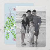 Carte de vacances double face Merry Mistletoe (Devant / Derrière)