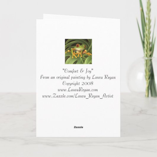 Carte de vacances d'ours blanc (Dos)