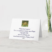 Carte de vacances d'ours blancs (Dos)