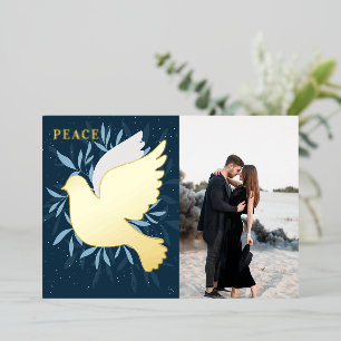 Carte de vacances Dove of Peace Christmas Foil