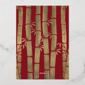 Carte de vacances Dragon de Nouvel An Chinois (Verso)