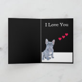 Carte de vacances du beau Portrait français Valent (Intérieur)