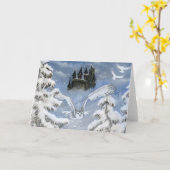 Carte de vacances du château de Owl (Fleur jaune)