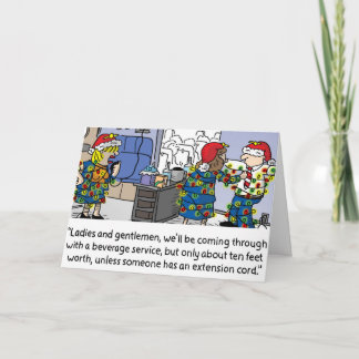 Carte de vacances du cordon d'extension