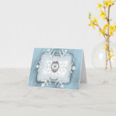 Carte de vacances du département de police (Fleur jaune)