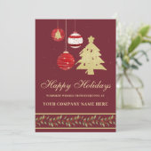 Carte de vacances du logo d'affaires moderne (Debout devant)