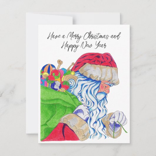 Carte de vacances du Père Noël (Devant)