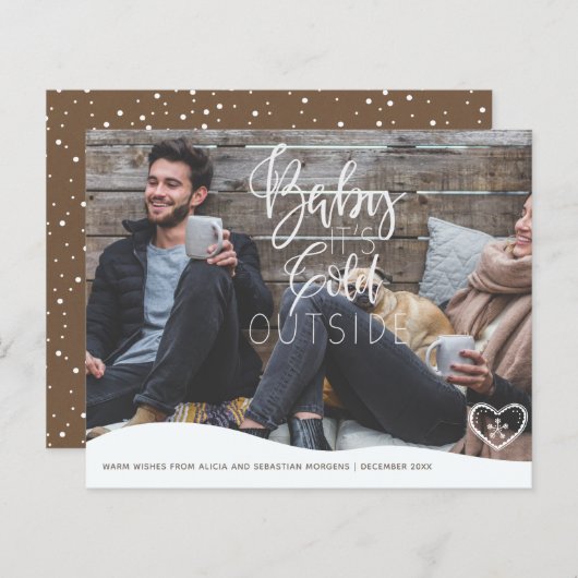 Carte de vacances du script de superposition de ph (Devant / Derrière)