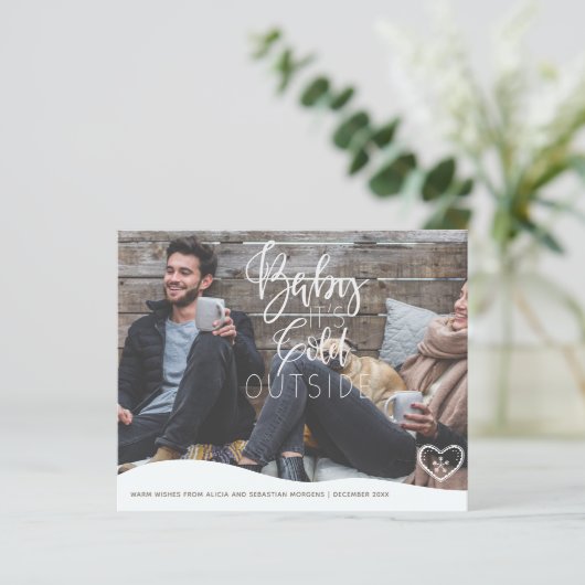 Carte de vacances du script de superposition de ph (Debout devant)