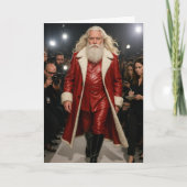 Carte de vacances du traîneau du Père Noël (Devant)