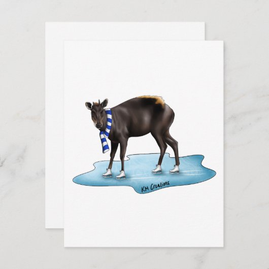 Carte de vacances - Duiker (Devant / Derrière)