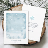 Carte de vacances Dusty Blue Snowflake
