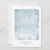 Carte de vacances Dusty Blue Snowflake (Devant)