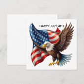 carte de vacances Eagle du 4 juillet (Devant / Derrière)