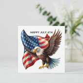 carte de vacances Eagle du 4 juillet (Debout devant)