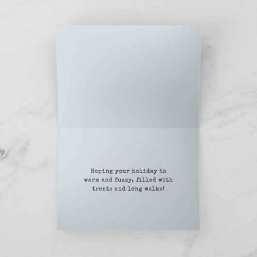 Carte de vacances écossaise Terrier (Intérieur)