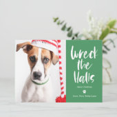 Carte de vacances éditable Wreck The Halls pour an (Debout devant)