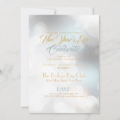 Carte de vacances Elegant NYE Bokeh Company (Dos)