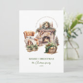 Carte de vacances élégante et cosy (Debout devant)