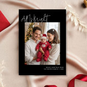 Carte de vacances élégante pour la famille