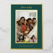 Carte de vacances Emerald Gold (Recto)