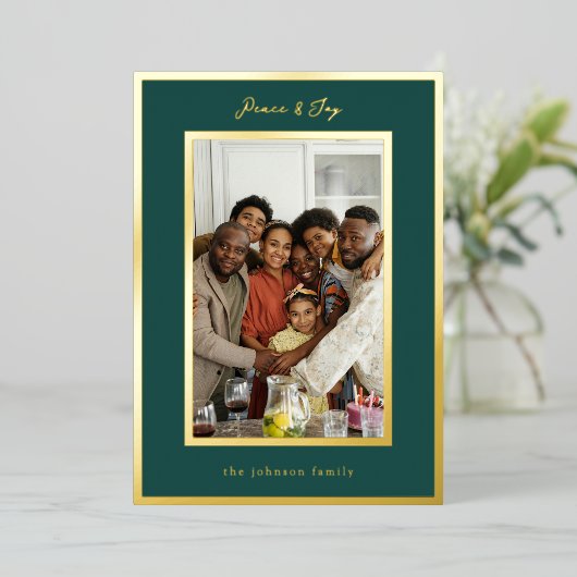 Carte de vacances Emerald Gold (Debout devant)