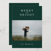 Carte de vacances Émeraude d'hiver (Devant / Derrière)