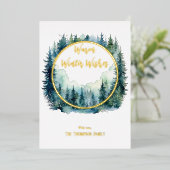 Carte de vacances en aluminium à cadre circulaire  (Debout devant)