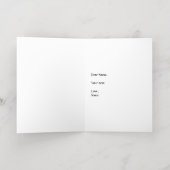 Carte De Vacances En Aluminium Arbre de Noël plié (Couchage intérieur)