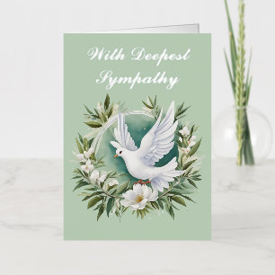 Carte De Vacances En Aluminium Belle colombe blanche